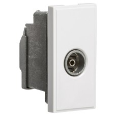 Knightsbridge Non-Isolated TV Coaxial Euro Module - White