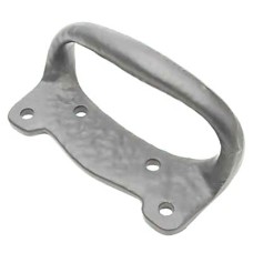 Olde Forge Iron Sash Window Pull Handle - 80mm Length - Antique Black Iron