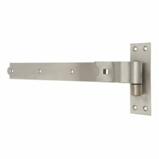 GateMate Medium Duty Cranked Hook & Band Gate Hinge - 450 x 45mm - 316 Stainless Steel - Pair