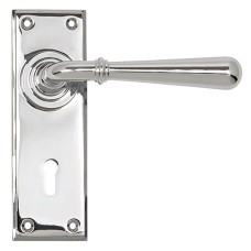 From The Anvil Polished Chrome Keyhole Door Handle - Newbury Range - 152 x 50mm