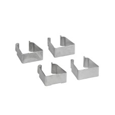 elfa Drawer Basket Tower - Frame Side Clips - Platinum - Pack of 4