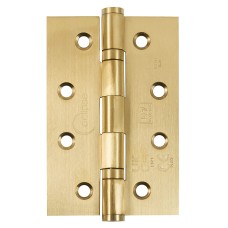 Eclipse Ball Bearing Grade 7 Butt Fire Door Hinge - 102 x 67 x 2mm - Satin Brass - Pair
