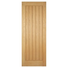 LPD Mexicano 5 Panel Unfinished Solid Internal FD30 Fire Door - 1981 x 610 x 44mm - Oak 
