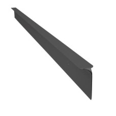 Exel 630mm Aluminium Worktop Corner Joint - 30mm Worktop Thickness - Black