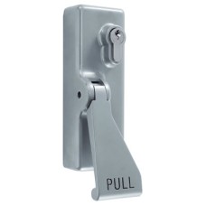 Arrone AR885 Outside Access Device with Cylinder - Lift Pad - Silver