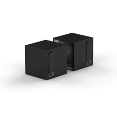 Bohle Shower Door Knob - Square - 30 x 30mm - Matt Black - Pair
