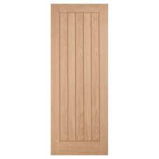 LPD Belize 5 Panel Unfinished Solid Internal Door - 2040 x 626 x 40mm - Oak