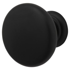Crofts & Assinder Monmouth Round Cabinet Knob - 38mm Diameter - Matt Black