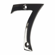 Exel 76mm Screw Fix Door Numeral - 7 - Black Nickel