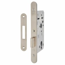 Union JHD72DL Heavy Duty Euro Deadlock - 90mm Case - 60mm Backset - Radius - Satin Stainless Steel