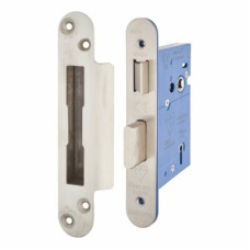 Hampstead BS3621 5 Lever Sashlock - 78mm Case - 57mm Backset - Radius - Satin Stainless Steel