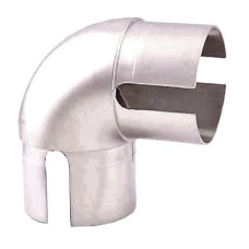 Rothley 40mm Handrail System - 90° Elbow Joint - Brushed Nickel
