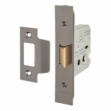 Hampstead Heavy Duty Flat Latch - 66mm Case - 44mm Backset - Black Nickel