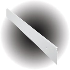Exel 630mm Aluminium Worktop Edging End Cap - 40mm Worktop Thickness - White