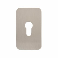 Exel Jumbo Adhesive Fixing Escutcheon - 100 x 60mm - Euro - Satin Stainless Steel