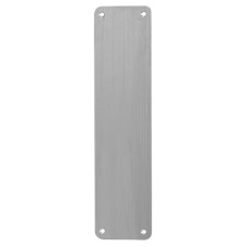 Exel Stainless Steel Plain Finger Plate - 350 x 75 x 1.5mm - Satin