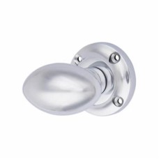 Heritage Brass by M Marcus Suffolk Mortice Door Knob - 56mm Rose Diameter - Polished Chrome