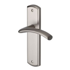 Heritage Brass by M Marcus Satin Nickel Latch Door Handle - Centaur Range - 189 x 48mm