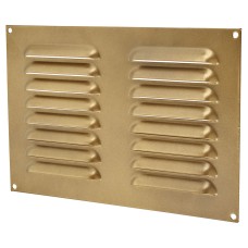 Exel Hooded Louvre Vent - 242 x 165mm - 6650mm² Free Air Flow - Antique Brass