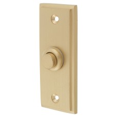 Heritage Brass by M Marcus Stepped Bell Push - 83 x 33mm - Satin Brass