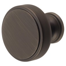 Crofts & Assinder Calgary Round Cabinet Knob - 40mm Diameter - Brushed Iron