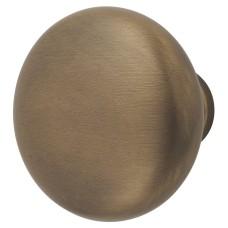 Alexander & Wilks Wade Round Cabinet Knob - 38mm Diameter - Antique Brass