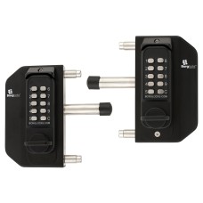 BL3030 External Marine Grade Easicode Pro Back to Back Mini Push Button Gate Code Lock - Black
