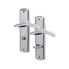 Heritage Brass by M Marcus Polished Chrome Bathroom Door Handle - Centaur Range - 189 x 48mm