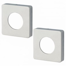 Jigtech Square Passage Rose Cover - 52 x 52mm - Polished Chrome