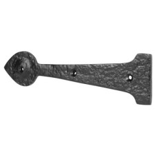 Olde Forge Tudor Plain Door Hinge Front - 229 x 63mm - Antique Black Iron - Pair