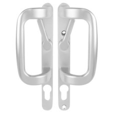 Trojan uPVC Patio Lock Door Handle - Euro - Silver