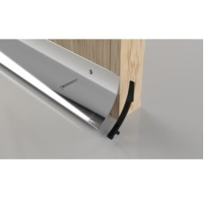 Stormguard SRD 63 Rain Deflector - 1000mm Length - Inward/Outward Opening Doors - Polished Silver