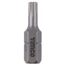 TIMCO Steel Driver Bits - Torx - T20 - 25mm Length - Pack of 10