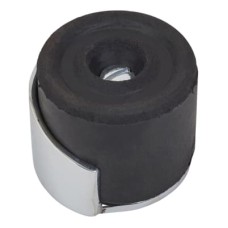 Exel Round Floor Mounted Door Stop - 30 x 38mm - Polished Chrome 