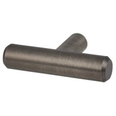 Exel 12mm T-Bar Cabinet Knob - 50 x 32mm - Brushed Pewter Effect