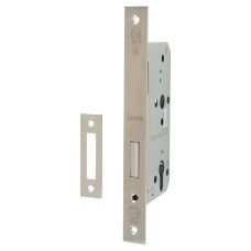 Arrone AR812 DIN Deadlock - 88mm Case - 60mm Backset - Square - Satin Stainless Steel