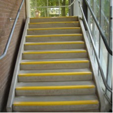 EdgeGrip Heavy Duty Anti Slip Stair Nosing Strip - 3000 x 55 x 55mm - Yellow