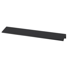 Exel Serva Lipped Edge Cabinet Pull Handle - 256mm Centres - Black