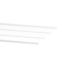 elfa Top Track System - Click In Ventilated Wire Shelf - 607 x 494mm - White