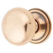 From The Anvil Mushroom Round Cabinet Knob - 38mm Diameter - Polished Bronze