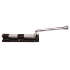Monkey Tail Gate Bolt - Straight Handle - 385mm Length - Black Japanned