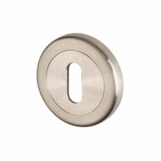 Hampstead Escutcheon - 50mm Diameter - Keyhole - 316 Satin Stainless Steel