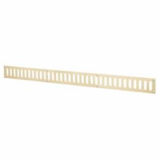 Hampstead Plain Slotted Vent - 600 x 51mm - 9000mm² Free Air Flow - Polished Brass