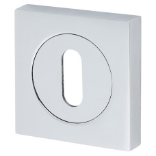 Serozzetta by Carlisle Brass Square Escutcheon - 50 x 50mm - Keyhole - Polished Chrome