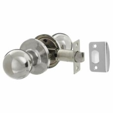 Exel Bala Hotel Mortice Door Knobset - Passage - 65mm Rose Diameter - Polished Stainless Steel