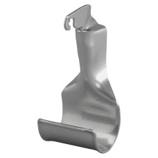 elfa Top Track System - Hanging Rail Holder Bracket - 43 x 35 x 77mm - Platinum