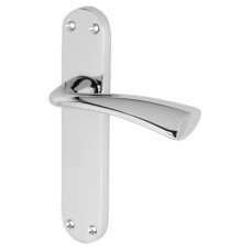 Exel Polished Chrome Latch Door Handle - Verona Range - 182 x 39mm