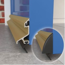 Exitex Standard Rain Deflector & Drip Bar - 914mm Length - Inward/Outward Opening Doors - Gold