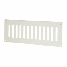 Exel Plain Slotted Vent - 242 x 89mm - 4370mm² Free Air Flow - Satin Aluminium