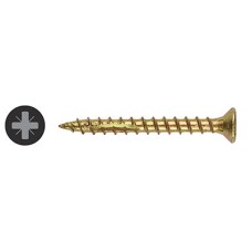 Ulti-Mate II Stick Fit PoziSquare Countersunk Wood Screws - 3.0 x 20mm - Yellow Zinc - Pack of 200